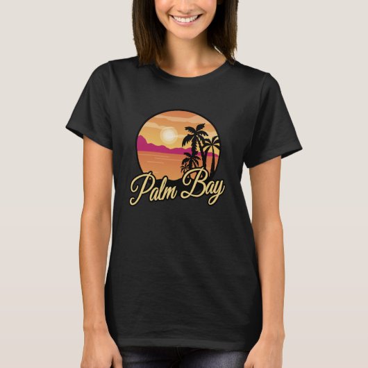 Palm Bay Florida Souvenir Florida Urlaub T-Shirt (Vorderseite)
