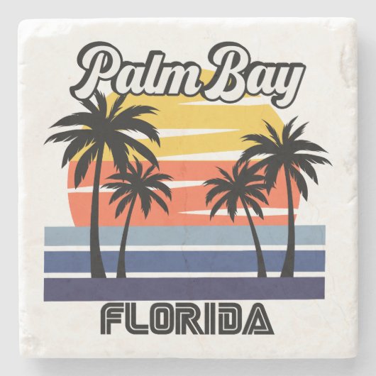 Palm Bay, Florida Steinuntersetzer (Vorderseite)