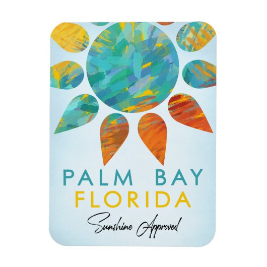 Palm Bay Florida Sunshine Magnet (Vertikal)