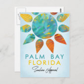 Palm Bay Florida Sunshine Postkarte (Vorne/Hinten)