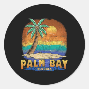 Palm Bay Florida Vintage-Antik-Souvenir Runder Aufkleber