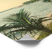 Palm Beach 1898 Vintag Florida Szene Poster (Ecke)