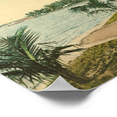 Palm Beach 1898 Vintag Florida Szene Poster (Ecke)