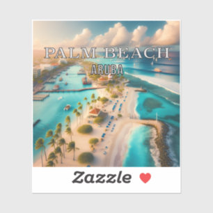 Palm Beach Aruba 3 Zoll Vinyl Sticker