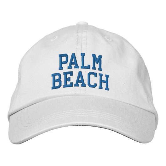 PALM BEACH, bestickt Bestickte Baseballkappe (Vorderseite)