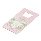 Palm Beach Cabana Bach Club | Bachelorette  Geldbeutel Flaschenöffner (Vorderseite Schrägansicht)