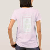 Palm Beach Cabana Bach Club | Bachelorette T-Shirt (Rückseite)