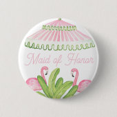 Palm Beach Cabana Bach Club | Maid of Honor Button (Vorderseite)