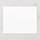 Palm Beach Cabana Crest Monogram  Recipe Card (Rückseite)