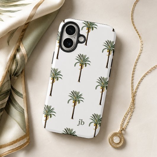 Palm Beach Chic Resort Stilvolles Monogramm Case-Mate iPhone Hülle