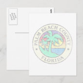 Palm Beach County Postkarte (Vorne/Hinten)