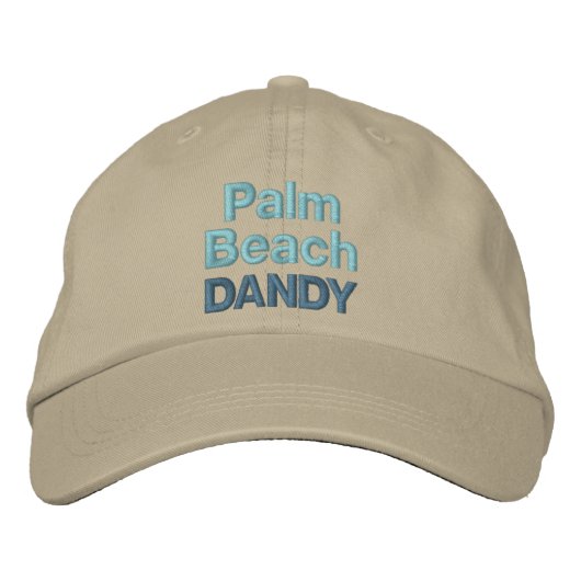 PALM BEACH DANDY cap Bestickte Baseballkappe (Vorderseite)