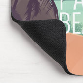 Palm Beach Ferienanlage in sanften Farben Mousepad (Ecke)