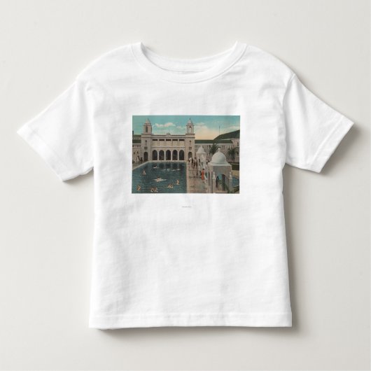 Palm Beach, FL - Ansicht im Freiendes Pools u. des Kleinkind T-shirt (Vorderseite)
