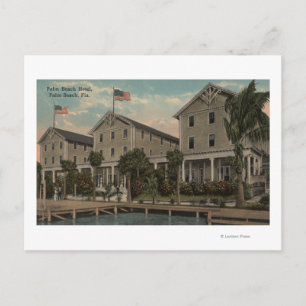 Palm Beach, FL - Außenansicht Palm Beach Postkarte