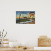 Palm Beach, FL - Kennel Club, Dog Racing Track Poster (Küche)