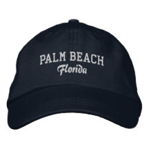 Palm Beach Florida bestickter Baseballhut