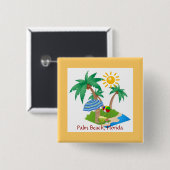 Palm Beach, Florida Button (Vorne & Hinten)