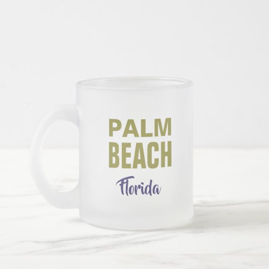 Palm Beach Florida Coffee Mug Mattglastasse (Links)