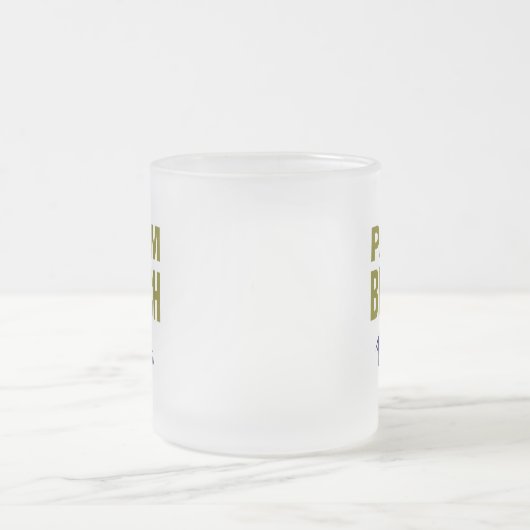 Palm Beach Florida Coffee Mug Mattglastasse (Mittel)