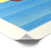 Palm Beach Florida FL Old Vintage Travel Souvenir Poster (Ecke)