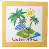 Palm Beach, Florida Fliese (Vorderseite)