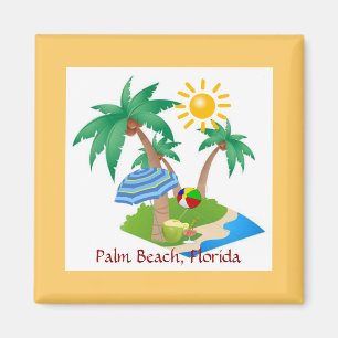 Palm Beach, Florida Kühlschrank Magnet Vorlage