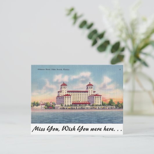 Palm Beach, Florida Postkarte (Stehend Vorderseite)