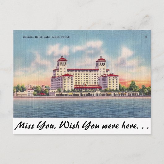 Palm Beach, Florida Postkarte (Vorderseite)