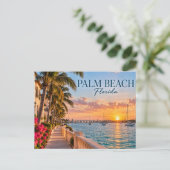 Palm Beach Florida Postkarte (Stehend Vorderseite)