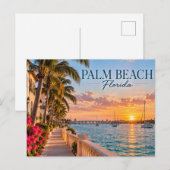 Palm Beach Florida Postkarte (Vorne/Hinten)