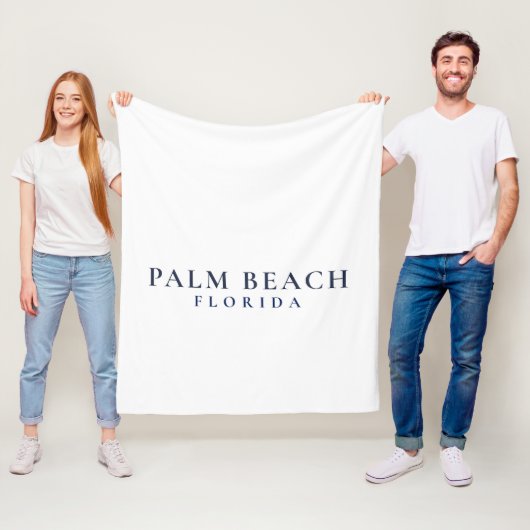 Palm Beach Florida - Preppy Coastal  Fleecedecke (Beispiel)