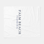 Palm Beach Florida - Preppy Coastal  Fleecedecke (Vorderseite (Horizontal))