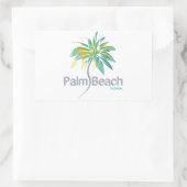 Palm Beach, Florida Rechteckiger Aufkleber (Tasche)