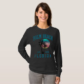 Palm Beach Florida Spring Break 2022 Beach Palm Tr T-Shirt (Vorne ganz)