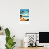 Palm Beach Florida Travel Print Poster (Heimbüro)