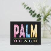 Palm Beach Florida Tropical Travel Postkarte (Stehend Vorderseite)