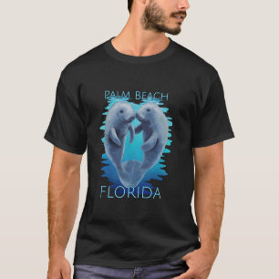 Palm Beach Florida Urlaub Niedlich Manatees Sea Co T-Shirt