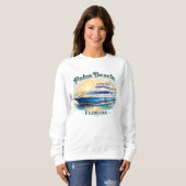 Palm Beach Florida Urlaub Sweatshirt (Vorne ganz)