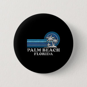 Palm Beach Florida Vintager Familienurlaub Button
