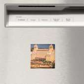 Palm Beach, Florida - Vintages Skyline-Foto Magnet (In Situ (Geschirrspüler))