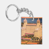 Palm Beach, Florida - Vintages Skyline-Foto Schlüsselanhänger (Vorderseite links)