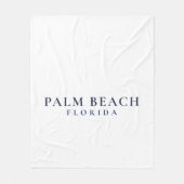 Palm Beach Florida - Vornehm-Küstlerisch Fleecedecke (Vorderseite)