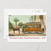 Palm Beach, Florida, Zug Postkarte (Vorne/Hinten)
