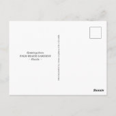 Palm Beach Gardens Florida Floral Travel Postkarte (Rückseite)