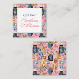 Palm Beach Golden Retrievers Ginger Jar Mitteilungskarte