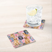 Palm Beach Golden Retrievers Ginger Jar Rechteckiger Pappuntersetzer (Vor Ort)