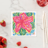 Palm Beach Hibiskus Serviette (Beispiel)