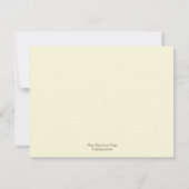 Palm Beach Hochzeitkarten/UAWG-Karten - braun RSVP Karte (Rückseite)