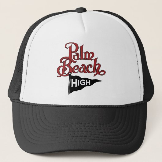 Palm Beach hohes #1 Truckerkappe (Vorderseite)
